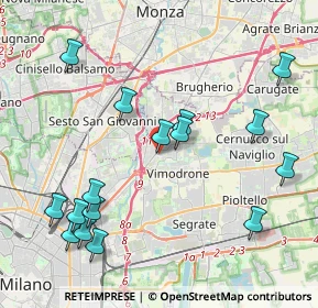 Mappa Via Achille Grandi, 20093 Cologno Monzese MI, Italia (4.6475)