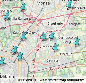 Mappa Via Achille Grandi, 20093 Cologno Monzese MI, Italia (5.09364)