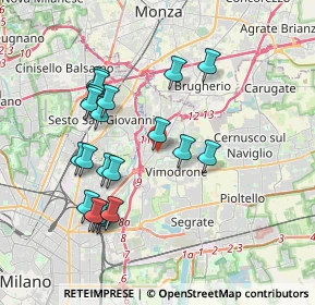 Mappa Via Achille Grandi, 20093 Cologno Monzese MI, Italia (3.6445)