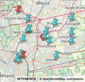 Mappa Via Achille Grandi, 20093 Cologno Monzese MI, Italia (4.13118)