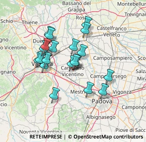 Mappa Via Europa, 36043 Camisano Vicentino VI, Italia (11.7855)