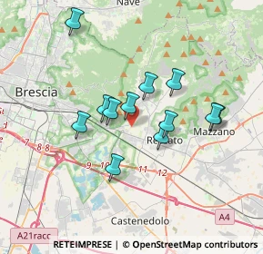 Mappa Via Salodiana, 25135 Brescia BS, Italia (2.91583)