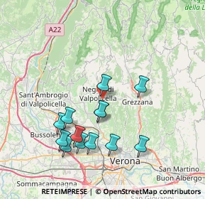 Mappa Via Cerè, 37024 Negrar di Valpolicella VR, Italia (7.34692)