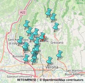 Mappa Via Cerè, 37024 Negrar di Valpolicella VR, Italia (6.7185)