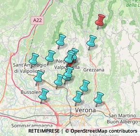 Mappa Via Cerè, 37024 Negrar di Valpolicella VR, Italia (5.86063)