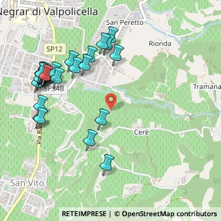 Mappa Via Cerè, 37024 Negrar di Valpolicella VR, Italia (0.60357)