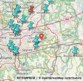 Mappa Via Papa Giovanni XXIII, 20060 Cassina De' Pecchi MI, Italia (10.608)