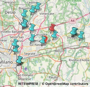Mappa Via Papa Giovanni XXIII, 20060 Cassina De' Pecchi MI, Italia (8.9805)