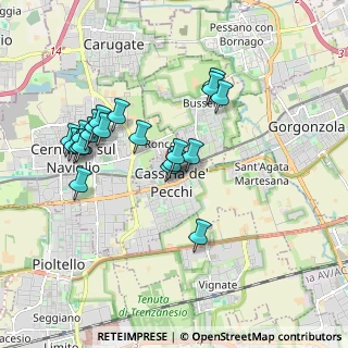 Mappa Via Papa Giovanni XXIII, 20051 Cassina de' Pecchi MI, Italia (1.7555)
