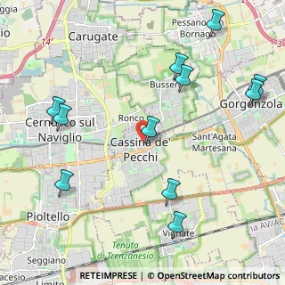 Mappa Via Papa Giovanni XXIII, 20051 Cassina de' Pecchi MI, Italia (2.56727)