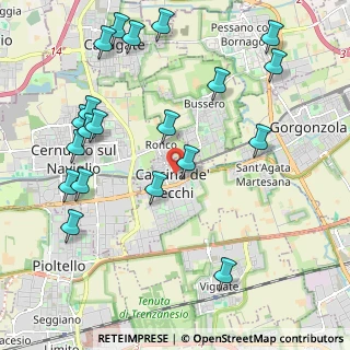 Mappa Via Papa Giovanni XXIII, 20060 Cassina De' Pecchi MI, Italia (2.4885)