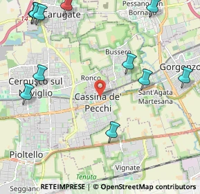 Mappa Via Papa Giovanni XXIII, 20051 Cassina de' Pecchi MI, Italia (2.88818)