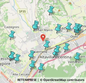 Mappa Via dell'Industria, 36051 Creazzo VI, Italia (2.4175)