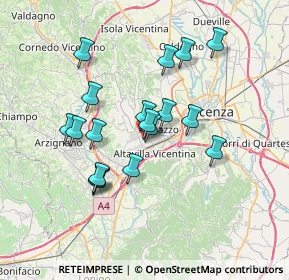 Mappa Via dell'Industria, 36051 Creazzo VI, Italia (6.17944)
