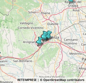 Mappa Via dell'Industria, 36051 Creazzo VI, Italia (17.41333)