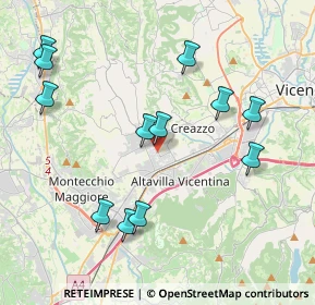Mappa Via dell'Industria, 36051 Creazzo VI, Italia (4.28167)
