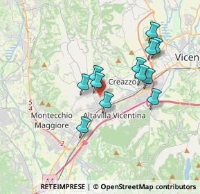 Mappa Via dell'Industria, 36051 Creazzo VI, Italia (3.06)