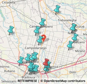 Mappa Via Sant'Antonio, 35011 Campodarsego PD, Italia (9.632)