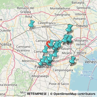 Mappa Via Sant'Antonio, 35011 Campodarsego PD, Italia (11.9355)