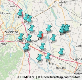 Mappa Frazione S. Maria, 36043 Camisano Vicentino VI, Italia (7.147)