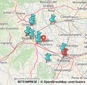 Mappa Frazione S. Maria, 36043 Camisano Vicentino VI, Italia (12.49818)