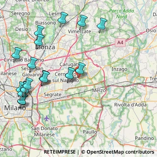 Mappa Via Giovanni Pascoli, 20051 Cassina de' Pecchi MI, Italia (10.278)