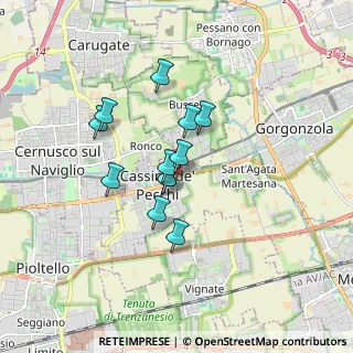 Mappa Via Giovanni Pascoli, 20051 Cassina de' Pecchi MI, Italia (1.25917)