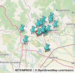 Mappa Via Ponte Graglione, 13888 Mongrando BI, Italia (9.35529)