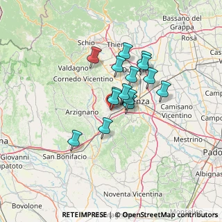 Mappa Via Spessa, 36051 Creazzo VI, Italia (9.73933)