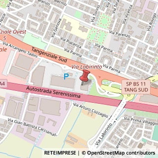 Mappa Via Arcangelo Tadini, 15, 25125 Brescia, Brescia (Lombardia)