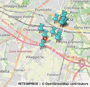 Mappa TORRE SUD, 25125 Brescia BS, Italia (1.50846)