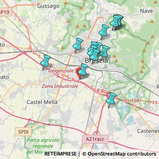 Mappa TORRE SUD, 25125 Brescia BS, Italia (3.73077)