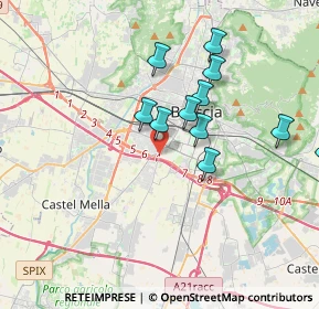 Mappa TORRE SUD, 25125 Brescia BS, Italia (3.33273)