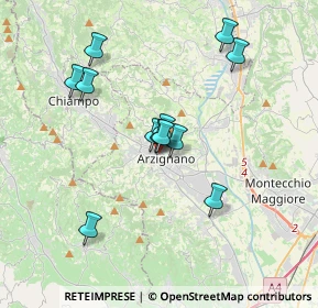 Mappa Via Tommaso Dal Molin, 36071 Arzignano VI, Italia (3.11)