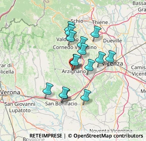 Mappa Via Tommaso Dal Molin, 36071 Arzignano VI, Italia (10.704)