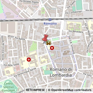 Mappa Via Monsignore G. Rossi, 21, 24058 Romano di Lombardia, Bergamo (Lombardia)