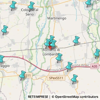 Mappa Via R. Rossi Don, 24058 Romano di Lombardia BG, Italia (5.95933)