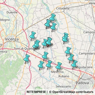 Mappa Via A. Fogazzaro, 36043 Camisano Vicentino VI, Italia (6.416)