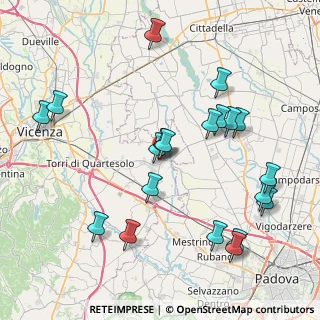 Mappa Via A. Fogazzaro, 36043 Camisano Vicentino VI, Italia (8.7885)