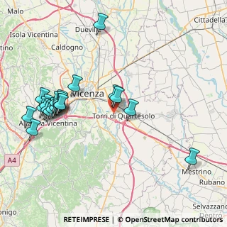 Mappa Viale della Serenissima, 36100 Torri di Quartesolo VI, Italia (9.0115)