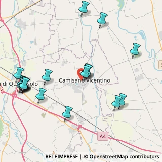 Mappa Via Stadio, 36043 Camisano Vicentino VI, Italia (5.0995)