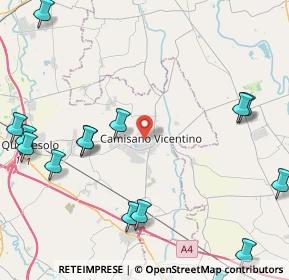 Mappa Via Stadio, 36043 Camisano Vicentino VI, Italia (5.92267)