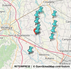 Mappa Via Stadio, 36043 Camisano Vicentino VI, Italia (5.92923)