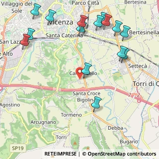Mappa Via Ponza, 36100 Vicenza VI, Italia (2.73267)