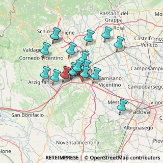 Mappa Via Ponza, 36100 Vicenza VI, Italia (11.27789)