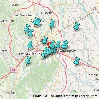 Mappa Via Ponza, 36100 Vicenza VI, Italia (5.83632)