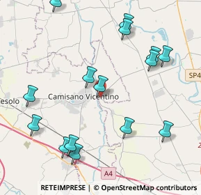 Mappa Via Cadona, 35010 Campodoro PD, Italia (4.696)