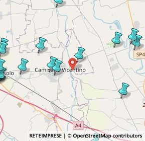 Mappa Via Cadona, 35010 Campodoro PD, Italia (6.4105)