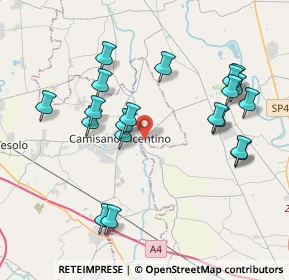 Mappa Via Cadona, 35010 Campodoro PD, Italia (4.0215)