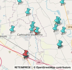 Mappa Via Cadona, 35010 Campodoro PD, Italia (4.7475)